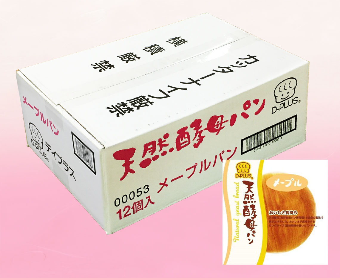 天然酵母パン／メープル（１２個入）１ケース