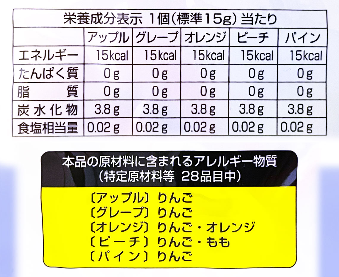 ３８個どうぶつえんゼリー